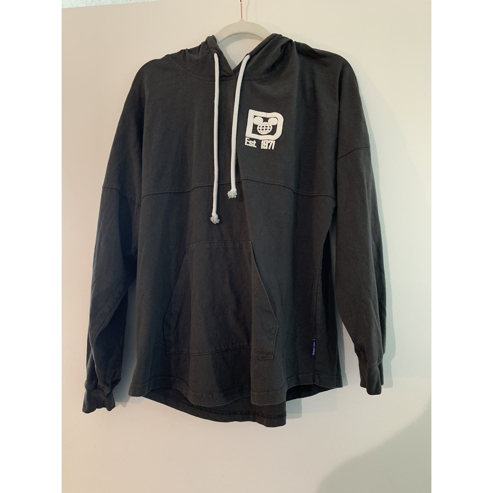 Walt Disney World Spirit Jersey Hoodie Mens Medium Gray Long Sleeve